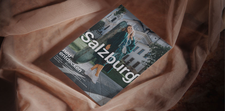Salzburg-Magazin als Beileimer für Tourismus Salzburg, konzeptioniert von Customize mediahouse GmbH